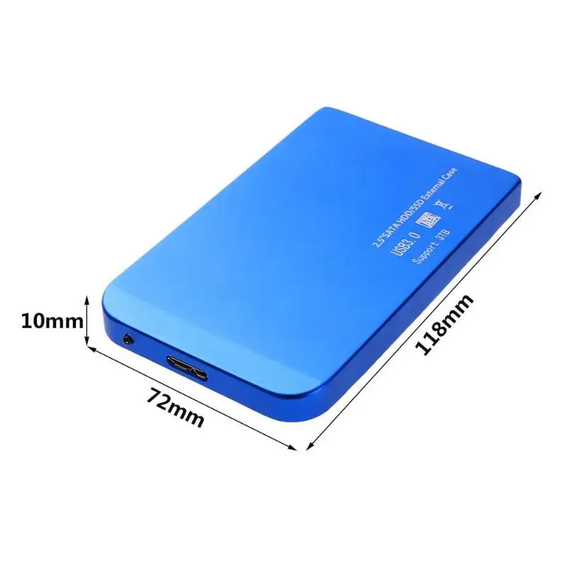 2.5 inch USB 3.0 Ultra Thin SATA SSD HDD Hard Drive Dock Enclosure Case 5Gbps/s High Speed Mobile Hard Disk Box Enclosure