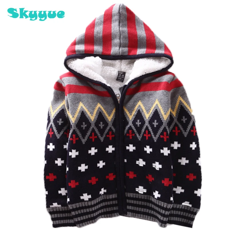

kids girls long warm sleeves tops hooded velvet sweater winter coat for boy children winter warm girls sweaters
