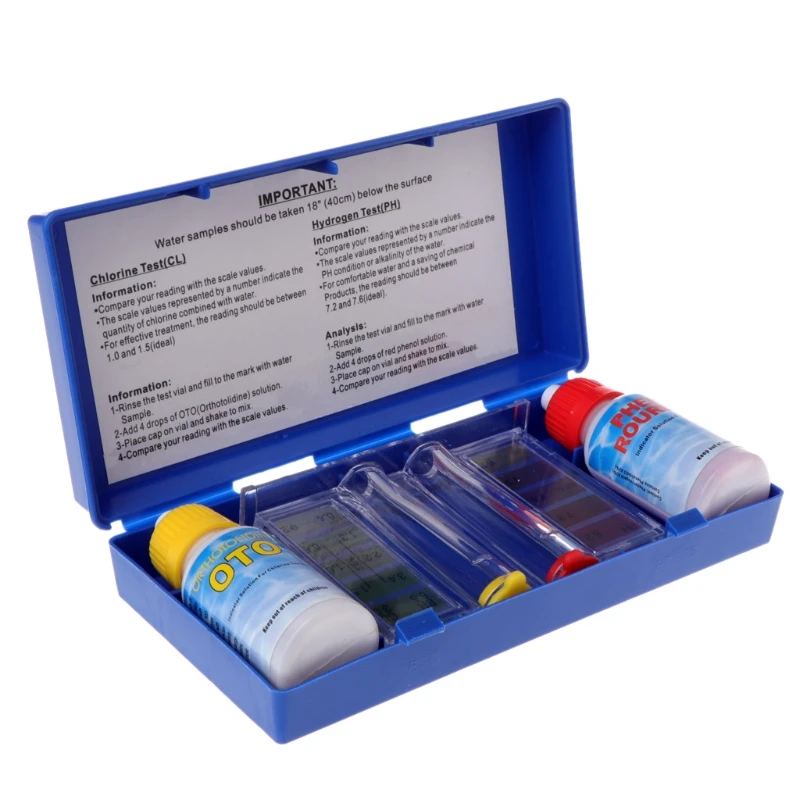 PH Chlorine Water Quality Test Kit Tester Hydrotool Testing Kit