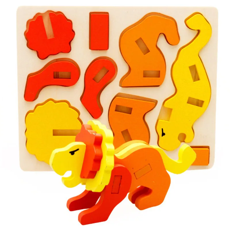 Buy Children Building Blocks 3D Wooden Blocks Cute