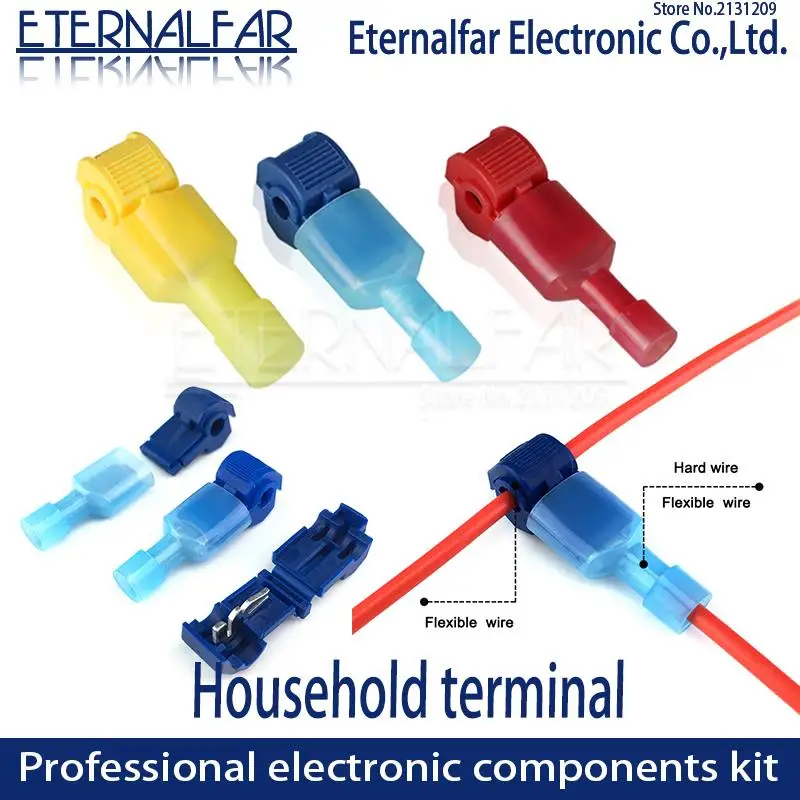 

30PCS(15set) 22-10AWG 0.5mm-4mm Wire Cable Connectors Terminals Crimp Scotch Lock Quick Splice Electrical Car Audio Kit Tool Set