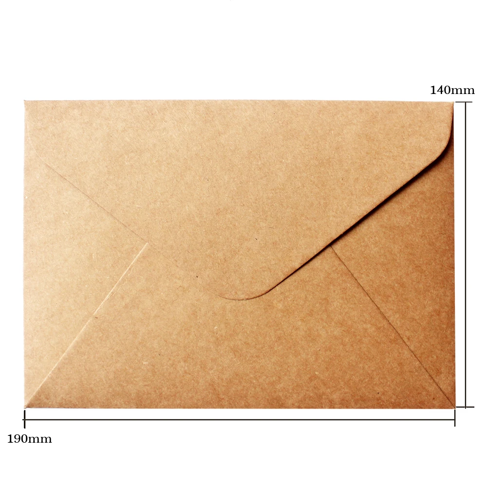 Rustic Wedding Invitation Envelopes Kraft Paper Invitation Envelope