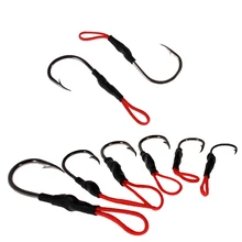 5 шт./лот набор рыболовных крючков из высокоуглеродистой стали в рыболовных крючках для мягкой приманки рыболовные принадлежности PESCA 1#-5# H03