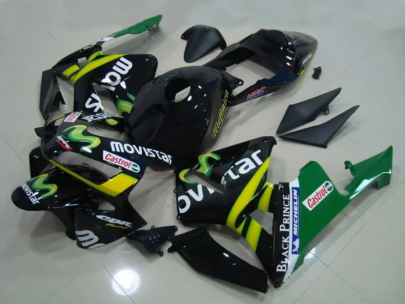 

New Injection Mold Full Fairing kit Fit For Honda CBR600RR F5 2003 2004 03 04 600RR 600 ABS fairings+Tank cover green black