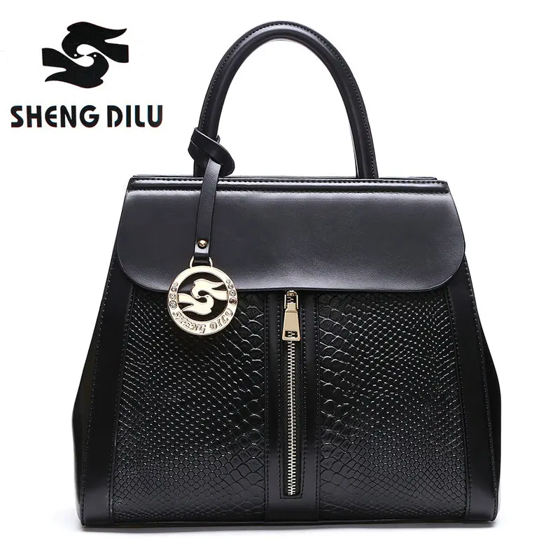 

In 2017, the new alligator-style leather handbag, the European and American handbag, is cross-packaged High quality brand bags
