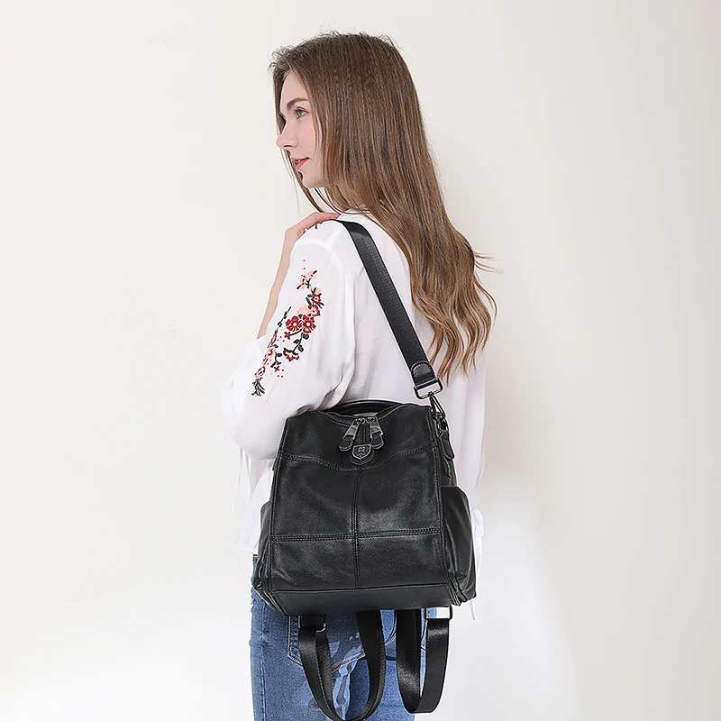 POMELOS Fashion Women Backpack New Arrival Backpack For Women Black High Quality Synthetic Leather Backpack Women Back Pack