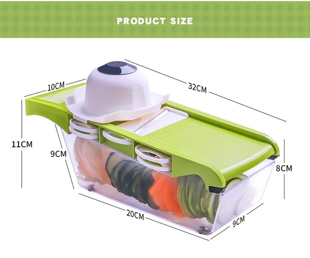 Многофункциональная овощерезка для еды, терка, контейнер для еды, измельчители, ручной фруктовый слайсер, измельчитель, наборы с 6 очиститель лезвия