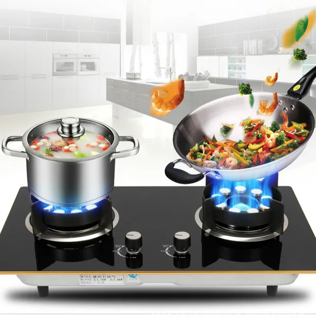 Special Offers Free shipping Parts   natural gas liquefied gas stove cooktop embedded double stove
