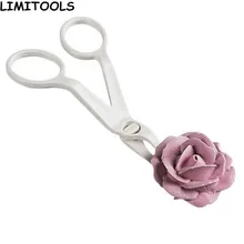 Пластиковые ножницы помадка Декор Съемник цветов из глазури торта края украшения торта инструменты передачи крем выпечки печенье торт инструмент для украшения