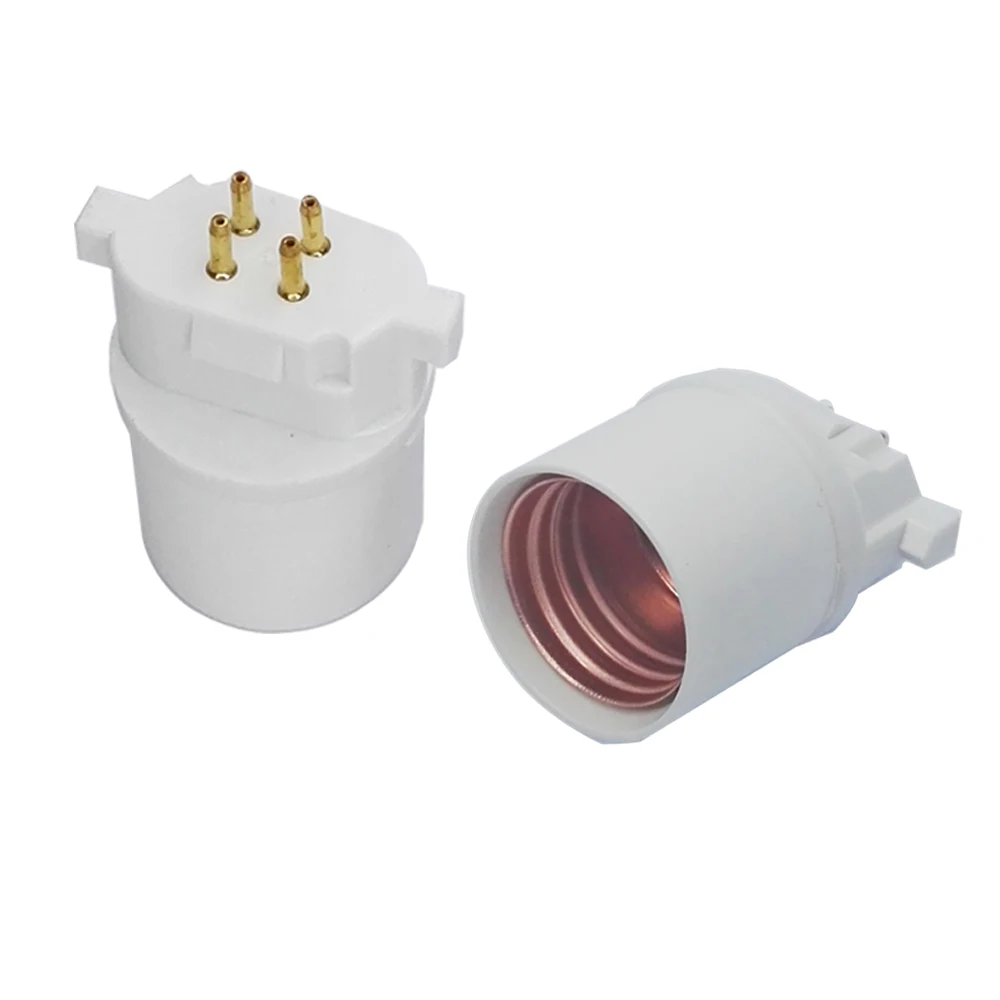 2 шт. GX10Q к E26 светильник розетка адаптер 4Pin CFL E26/E27 лампа база преобразователь