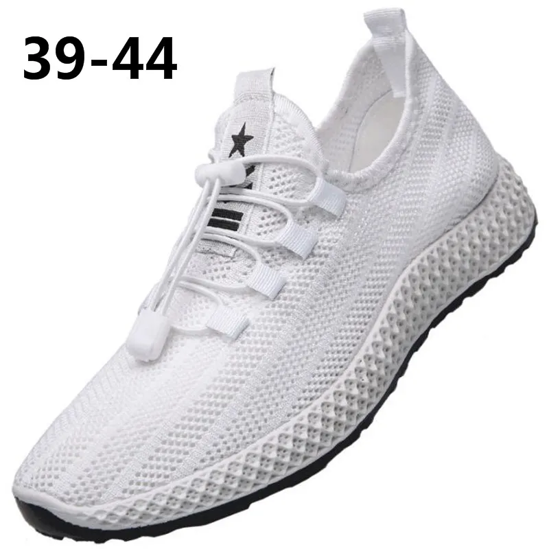 

Men's new mesh breathable flying weaving leisure and comfortable outdoor sports exercise party party holiday travel sports shoes