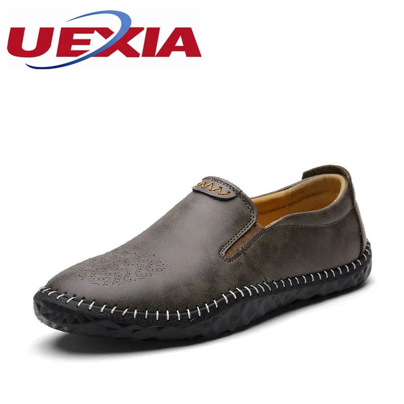 

2017 Handmade Breathable Leather Zapatos Flats Elastic band Loafers Men Shoes Casual Luxury Fashion Slip On Driving Designer