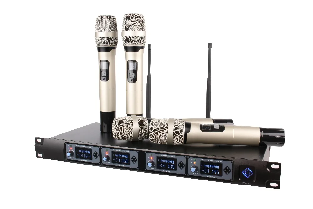 Wireless Microphone System Professional microfone 4