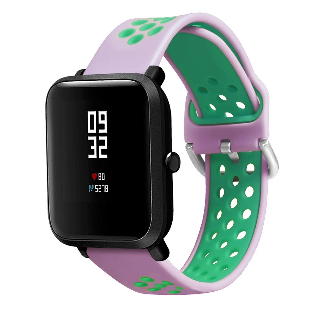 Силиконовый ремешок для наручных часов для Xiaomi Huami Amazfit Bip Youth/LITE часы Смарт часы браслеты долговечные аксессуары#717