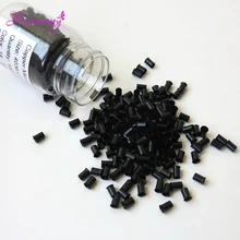 4 бутылки/лот 8 цветов 4,0x3,6x6,0 мм проблесковые медные трубки микро-кольца инструменты для наращивания волос