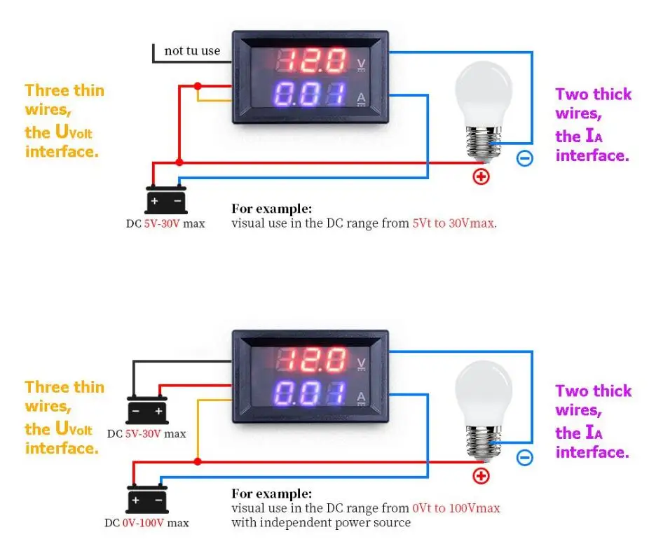 Вольтметр-амперметр цифровой схема подключения в машину. Как подключить цифровой вольтметр амперметр DC 100в, 10a в авто. Схема подключения цифровой вольтметр амперметр DC 100 В 10a. Цифровой вольтметр-амперметр DC 30a.