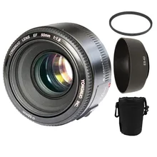 Yongnuo yn yn50mm af f1.8 lente mf 50mm lente de enfoque automático para canon eos dslr cámaras con 3 regalos
