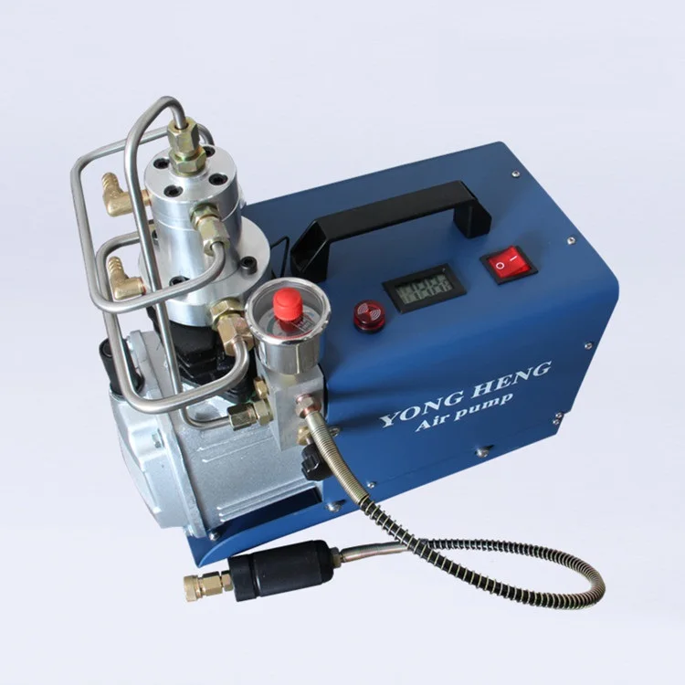 

110V Adjustable Auto-Stop 4500PSI 300Bar 30MPA Electrical High Pressure Air Compressor Inflator PCP Rifle Airgun Scuba Air Pump