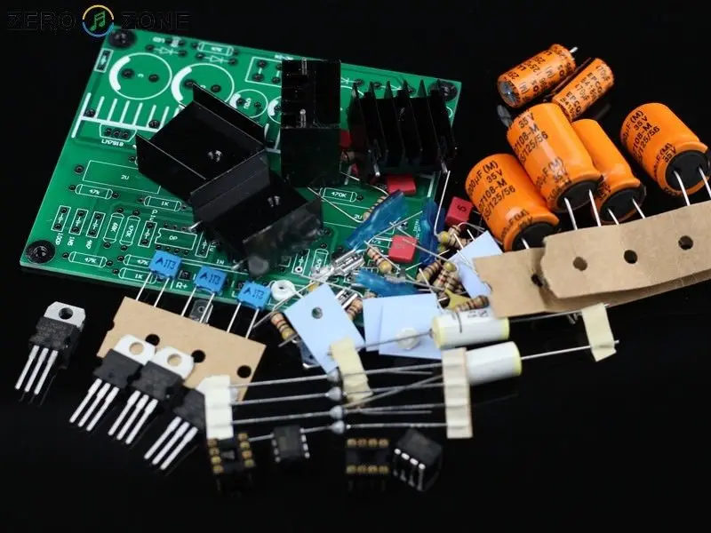 GZLOZONE Hifi DIY DUAL RIAA MM проигрыватель Phono LP amp kit Набор предусилителя|Усилители мощности|