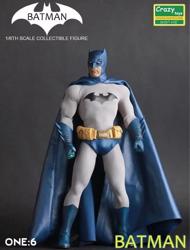 

Crazy Toys Batman Variable Doll PVC Action Figure Collectible Model Toy Blue New In Retail Box