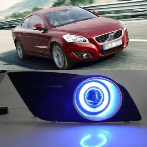 

Super COB Angel Eye Fog Light Cover Projector Lens for Volvo C70 2010-2012
