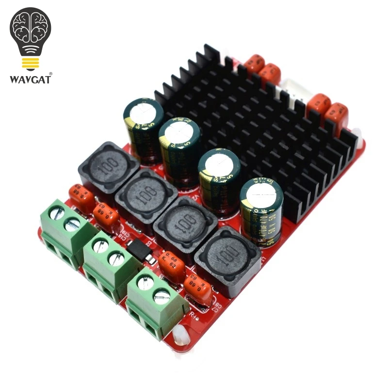 Плата усилителя WAVGAT TPA3116D2 50Wx2 2 0 TPA3116 PBTL 100 Вт стерео аудио усилители DC 24 В для