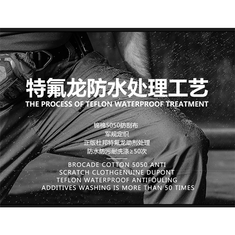 Streetwear Summer Waterproof Tactical Pants Male Joggers Casual Men's Cargo Pants Trousers Military Army Black Sweatpants Women