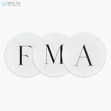 Минималистичные черно-белые типографские буквы в скандинавском стиле керамические подставки мужские подарки для мальчиков чашка кафе кухонный дополнительный коврик напиток