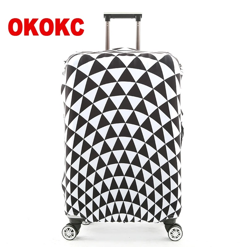 Чехол OKOKC в полоску эластичный пылезащитный чехол для багажа на колесиках с