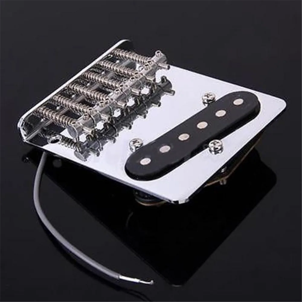 

High Quality Chrome 6 Saddle String Bridge Pickup for Fender Telecaster Electric Tele Guitar pickup 10.5mm