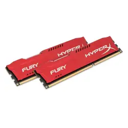 HyperX FURY Red 8 Гб 1866 МГц DDR3, 8 ГБ, 2x4 GB, DDR3, 1866 МГц, 240-pin DIMM, Rojo