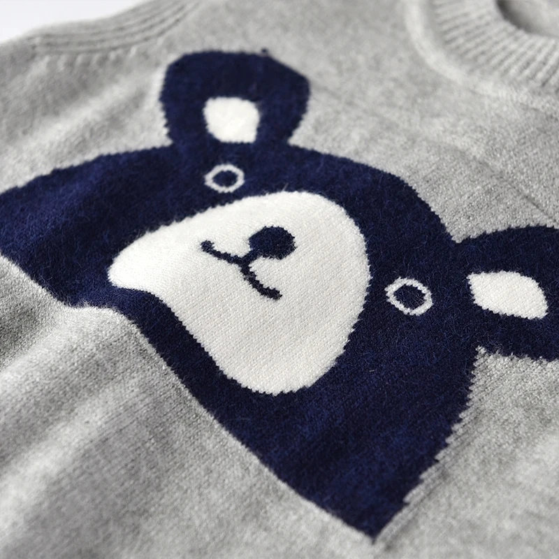 Cute Cartoon Boys Knitted Vest Spring Autumn Sleeveless Vest Children Top Clothes Casual Baby Costume Kids Waistcoat For Newborn