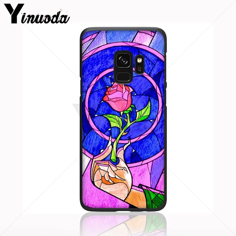 cartoon Beauty Beast Rose Princess Art Print