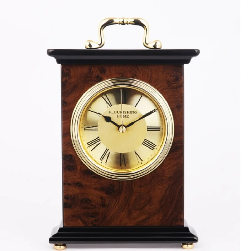 

Meijswxj Wood Table Clock Digital Watch Retro Lagre Bracket Clock Reloj Saat Clocks Masa Saati Relogio de mesa living room decor