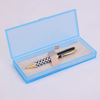

Jinhao 500 Black and White Chessboard BallPoint Pen Golden Clip 5 Colors for Choose Metal Luxury Pen School Supplies