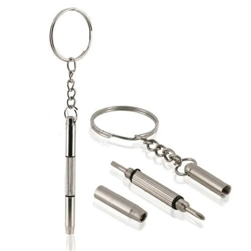 

3 in1 Outdoor Mini Portable Tools Keychain Screwdriver Mobile Eyeglass Sunglasses Watch Repair Tool
