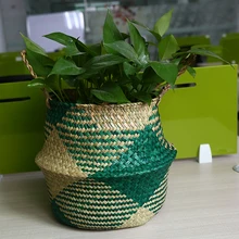 Best Price WHISM 2pcs Straw Garden Plant Planter Seagrass Wicker Basket Flower Pots Planters Decorative Flowerpots Handmade Flower Baskets Best Price WHISM 2pcs Straw Garden Plant Planter Seagrass Wicker Basket Flower Pots Planters Decorative Flowerpots Handmade Flower Baskets