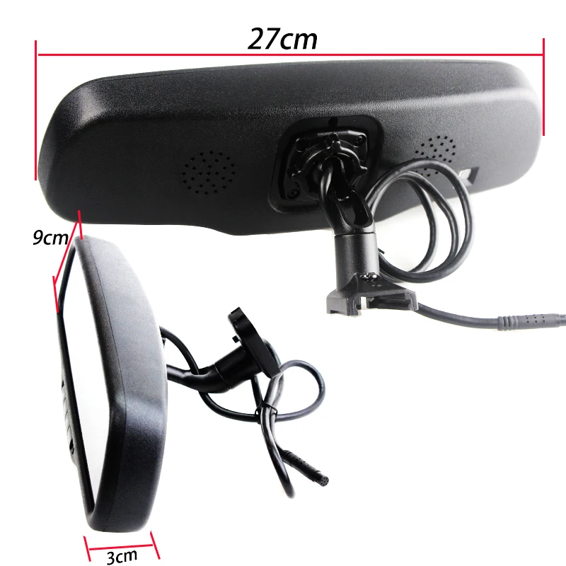 HaiSunny новый 4 3 дюймовый двойной HD 800*480 дисплей Автомобильное зеркало заднего вида