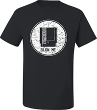 Vintage T Shirts Printing Machine O-Neck Short-Sleeve Blow Me Funny Retro Old School Gaming Gamers T-shirts For Men