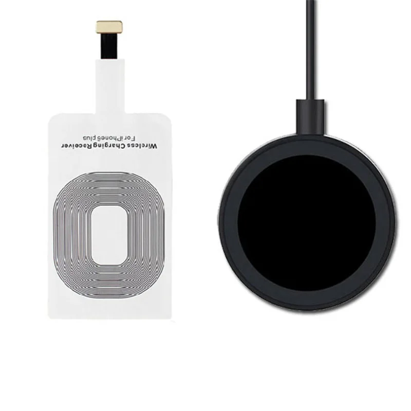 

GEUMXL Qi Wireless Charging Kit Charger Transmitter Receptor Adapter Receiver Pad Coil For iPhone 5 5s SE 6 6s 7 Plus