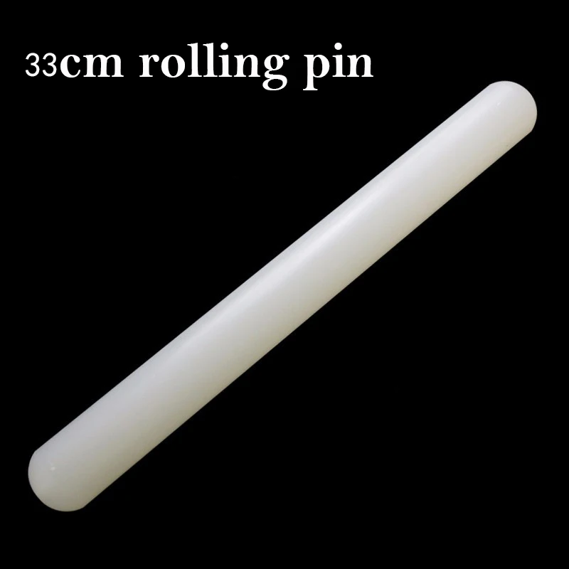 

White 33cm Non-stick Glide Fondant Rolling Pin Cake Dough Roller Decorating Cake Roller Crafts Baking Cooking Tool Gift