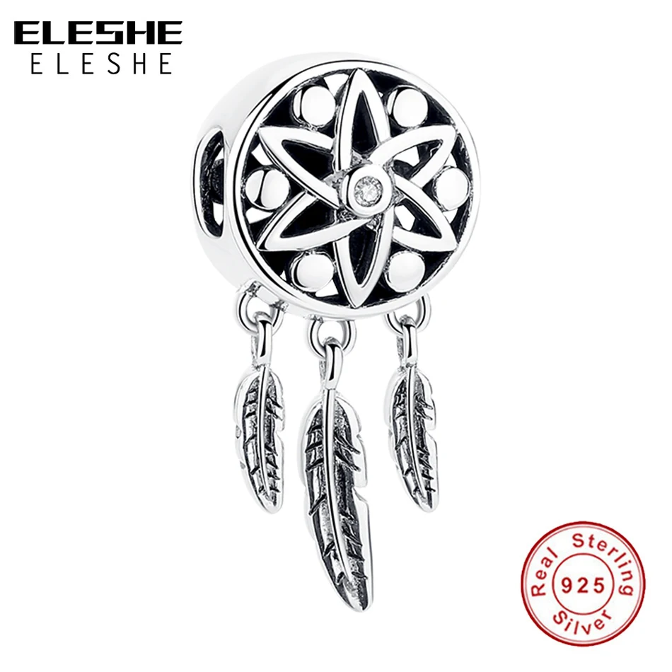 

Fit Original Charm Bracelet Authentic 925 Sterling Silver Spiritual Dream Catcher Dangle Charm Bead DIY Jewelry Berloque 2019