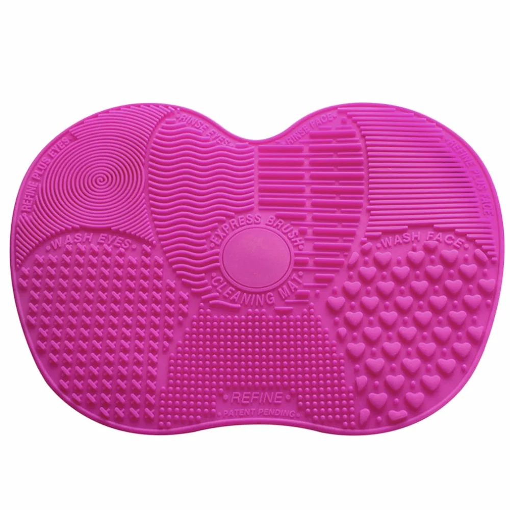 

Silicone Makeup Brush Cleaning Mat Pad Washing Tools Hand Tool Scrubber Board Washing Cosmetic Brush Cleaner With Sucker