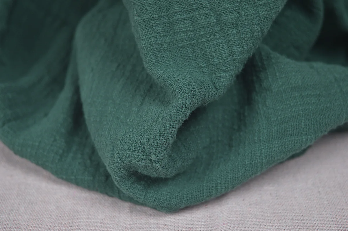 50x128 см хлопок двухслойная ткань марля текстура креп ткань для платья - Цвет: Color 12