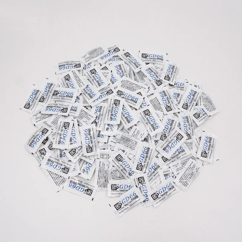 

100pcs GD66 Thermal Conductive For LED Chip Heatsink Compound Grease Paste Silicone Plaster 100 Pieces Grams High Performance