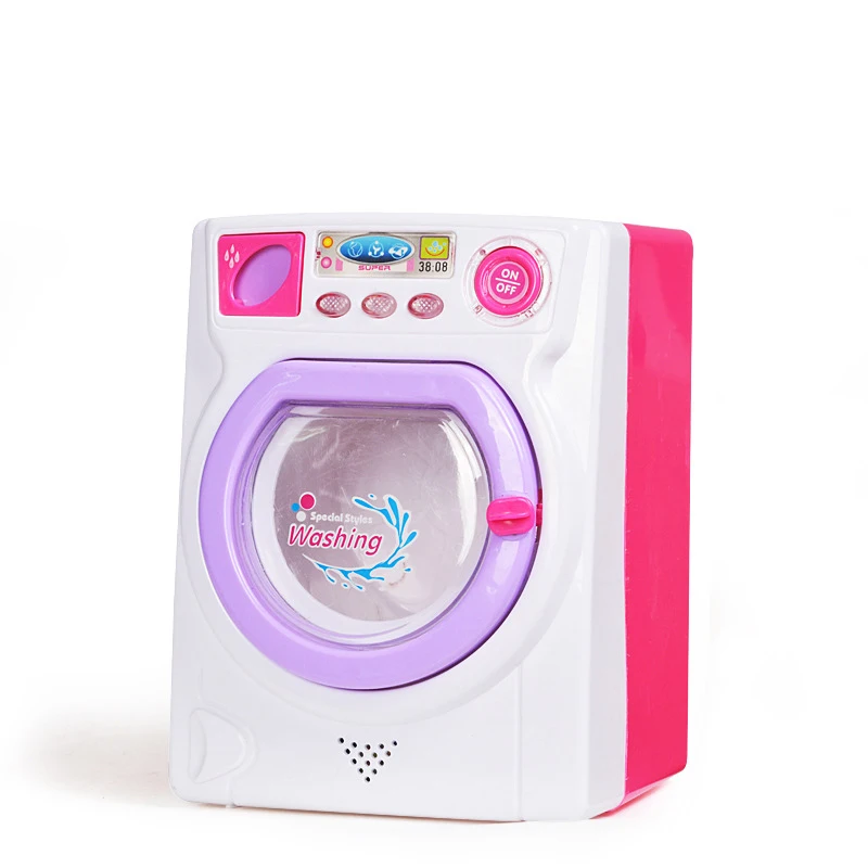 

Girls Toys House Prentend Play Similation Furnitures Model Washing Machine Mini Role Play Toys for Children Kids Home Appliance