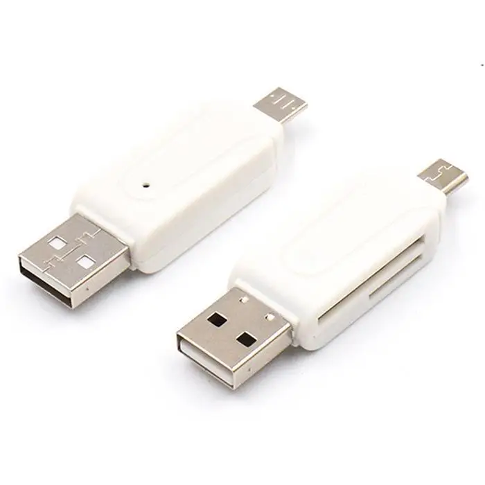 USB 2,0 OTG кардридер Micro USB SD/TF кардридер SD/TF для дома, путешествий, офиса и т. д. адаптер для телефонов/ПК