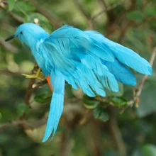 Искусственные Птицы Пернатый Воробей с открытыми крыльями домашний сад дерево декор