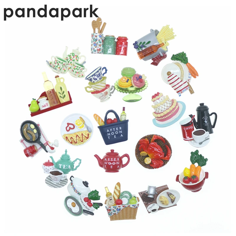 

FreeShipping High-end stereo resin fridge magnet 2016 Creative Artificial food afternoon tea refridge mganici high quality