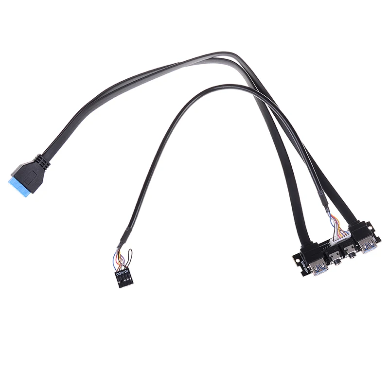 Новый 40 см/70 см/80 см чехол на переднюю панель USB3.0 + HD аудио Разъем порты I/O плата